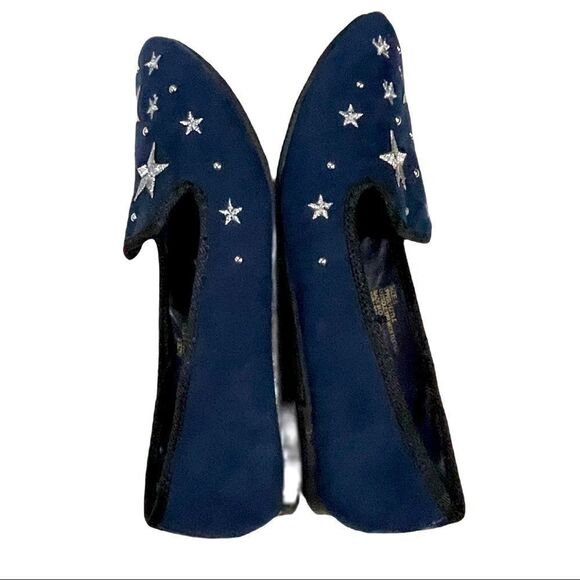 Mixit Velvet Embroidered Flats - Picture 4 of 14